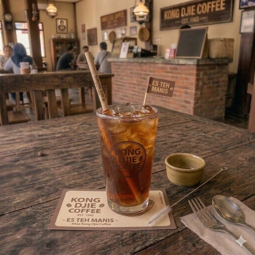ES TEH MANIS Kedai Kopi Kong Djie